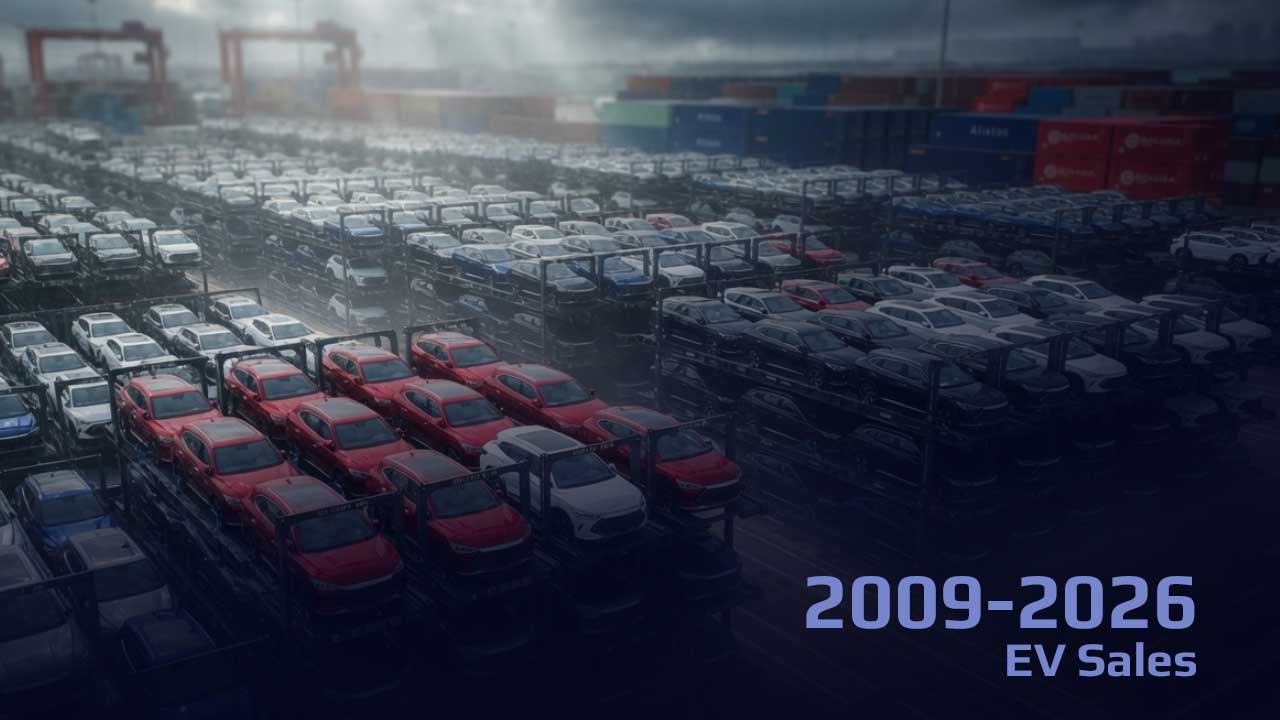 Global EV sales 2009-2026