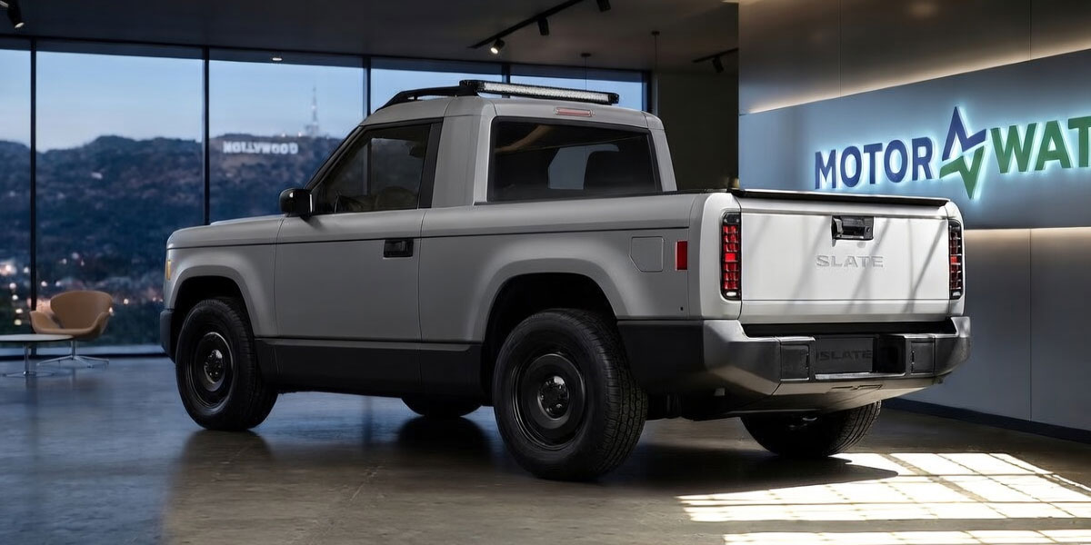 Slate Truck back side pickup view photo