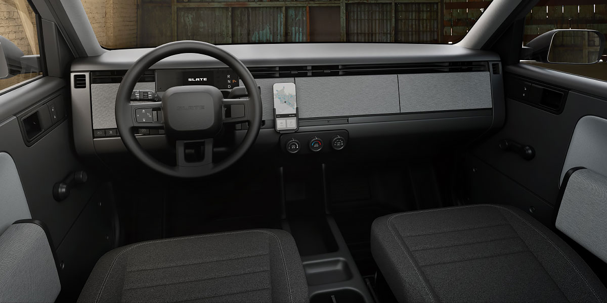 Slate Truck interior cockpit view photo