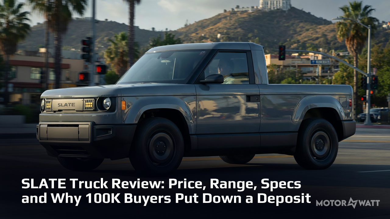 Slate truck EV range test