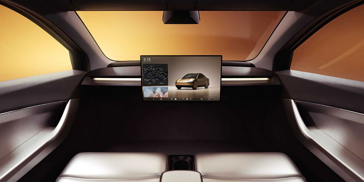 Tesla Cybercub inside