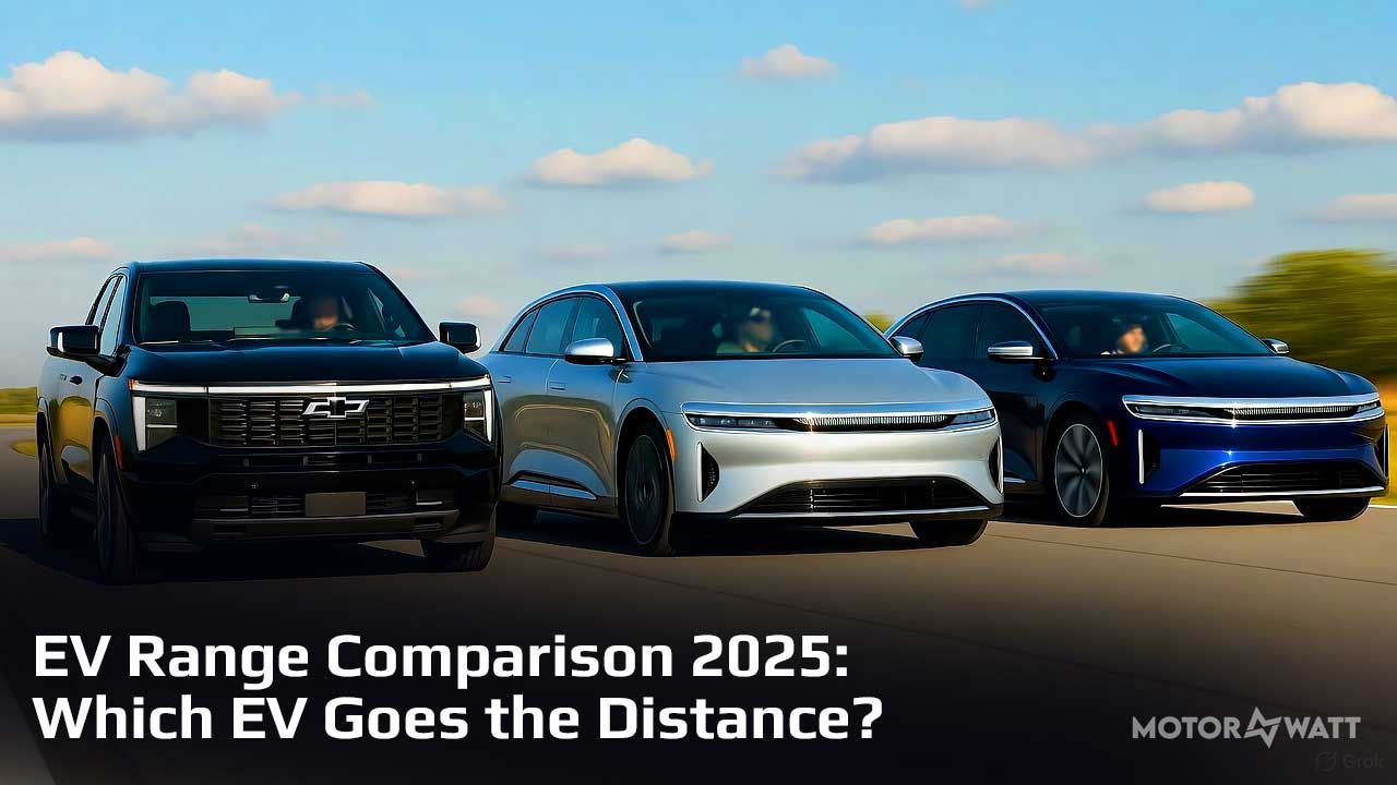 EV Range Comparison chart